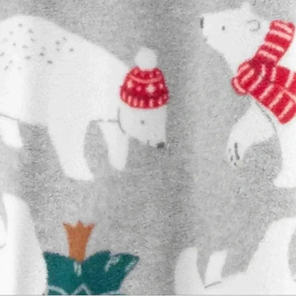 Carter’s Just One You Infant 2pk Buffalo Checkered Reindeer Polar Bears 18M NWT - Picture 5 of 6